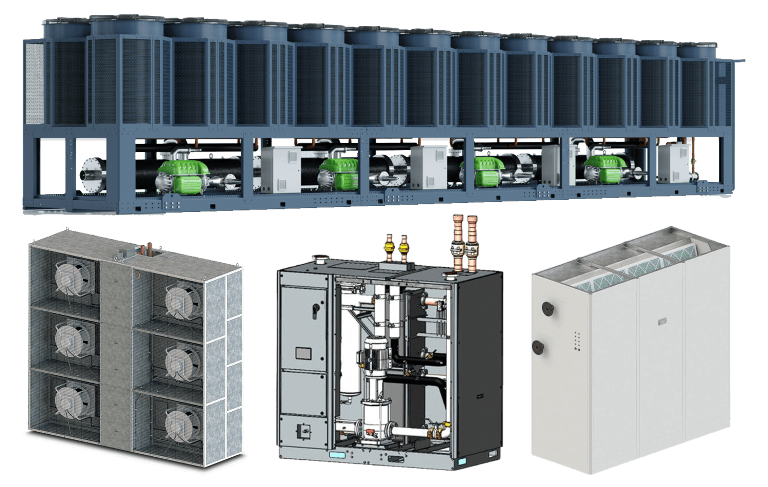 Various industrial and electronic equipment and components displayed.